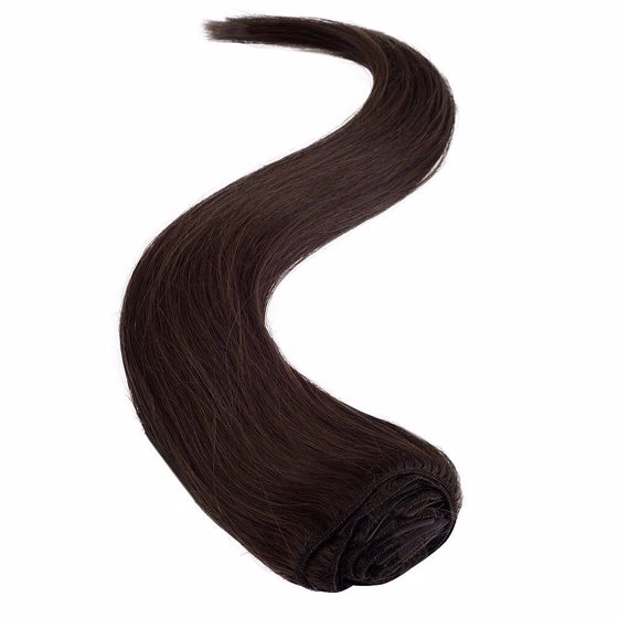 Wildest Dreams Clip In Half Head Human Hair Extension 18 Inch - 3 Chocolate Brown