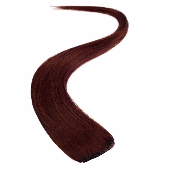 Wildest Dreams Clip In Single Weft Human Hair Extension 18 Inch - 32 Spiced Auburn