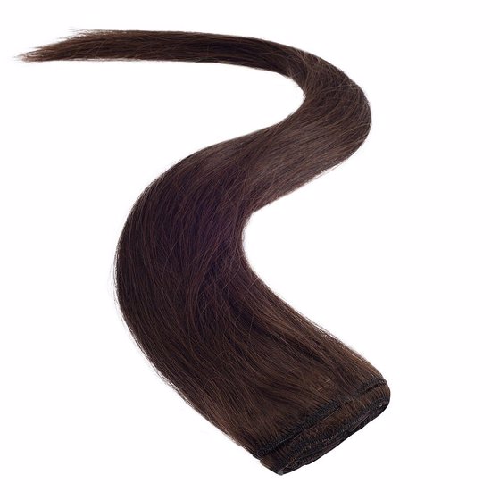 Wildest Dreams Clip In Half Head Human Hair Extension 18 Inch - 2 Brownest Brown