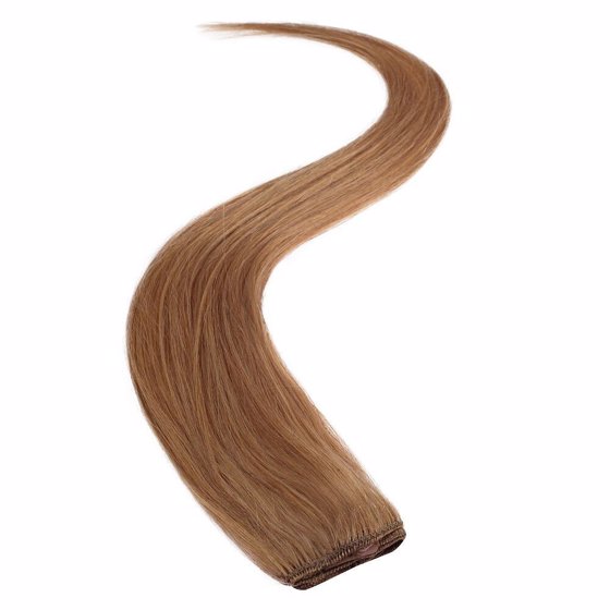 Wildest Dreams Clip In Single Weft Human Hair Extension 18 Inch - 27S Warm Blonde