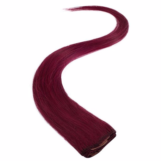 Wildest Dreams Clip In Single Weft Human Hair Extension 18 Inch - 530 Red Riot