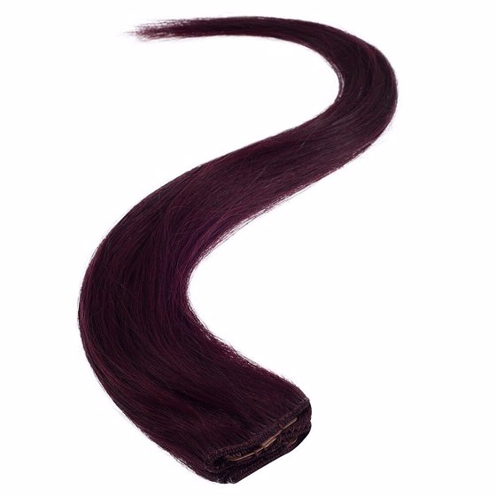 Wildest Dreams Clip In Single Weft Human Hair Extension 18 Inch - 99J Sheryl Red