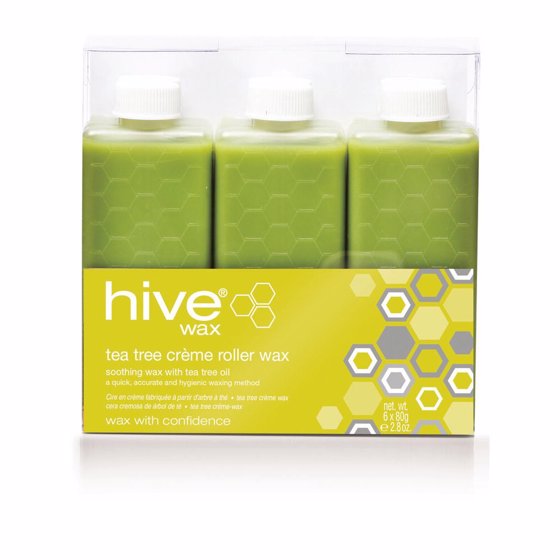 Hive of Beauty Tea Tree Crème Wax Refills Pack of Six 80g