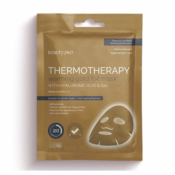 BeautyPro Thermotherapy Warming Gold Foil Face Mask 25ml