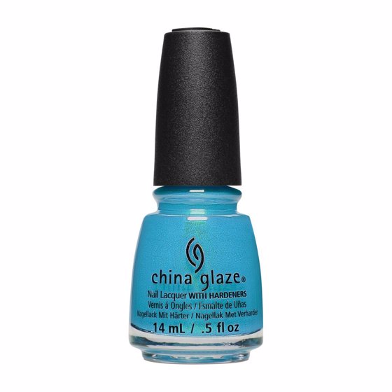 China Glaze Shades of Paradise Collection Nail Lacquer Mer-Made For Bluer Waters 14ml