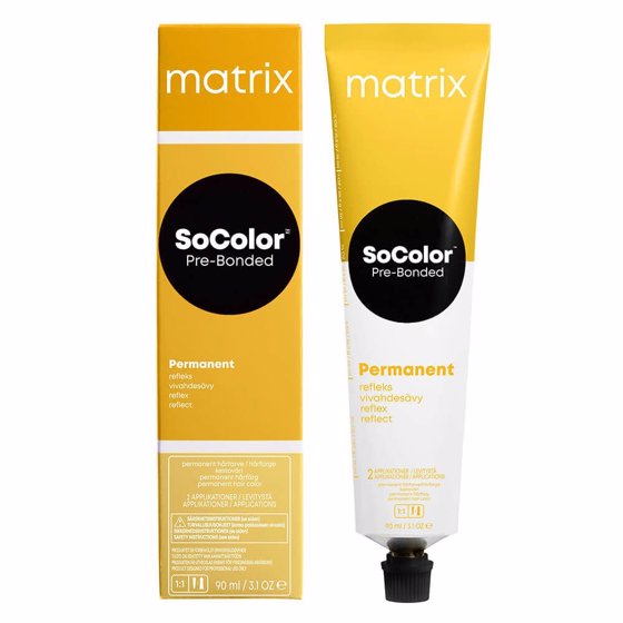 Matrix SoColor Pre-Bonded Permanent Hair Colour, Reflect, Reflective Palette - 7RR+