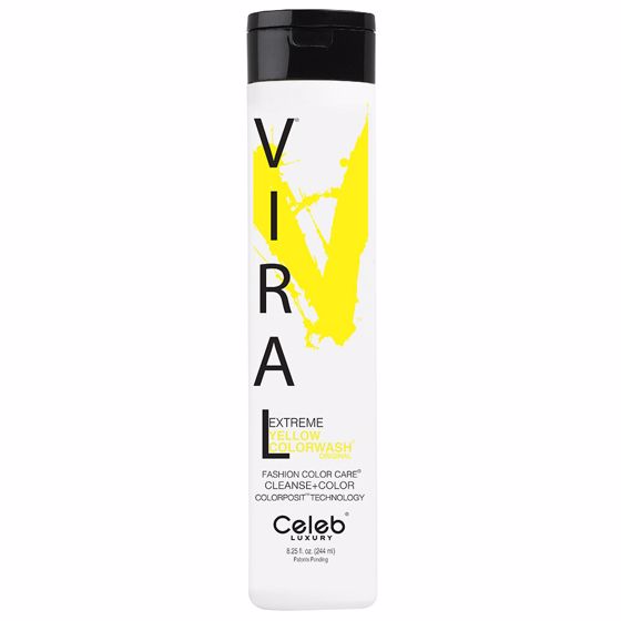 Celeb Luxury Viral Semi Permanent Colorwash Shampoo - Extreme Yellow 244ml