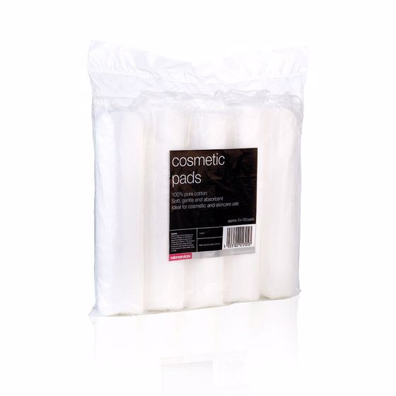 Salon Services Cosmetic Pads, 5 x Packs of 100