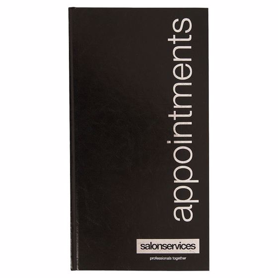 Salon Services Three Assistant Appointment Book Black