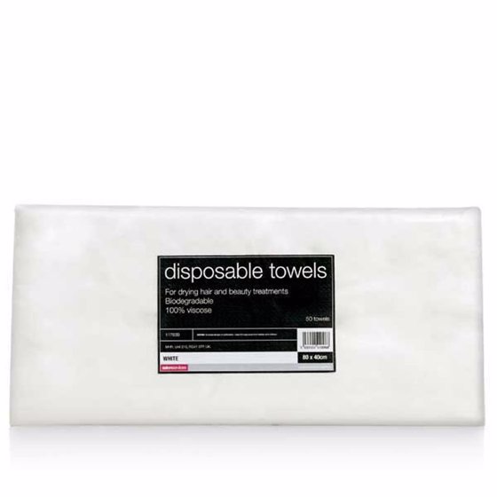 Salon Services Disposable Towel White Pack of 50