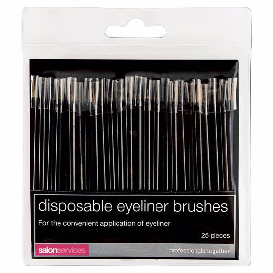 Salon Services Disposable Eyeliner Brushes Pack of 25
